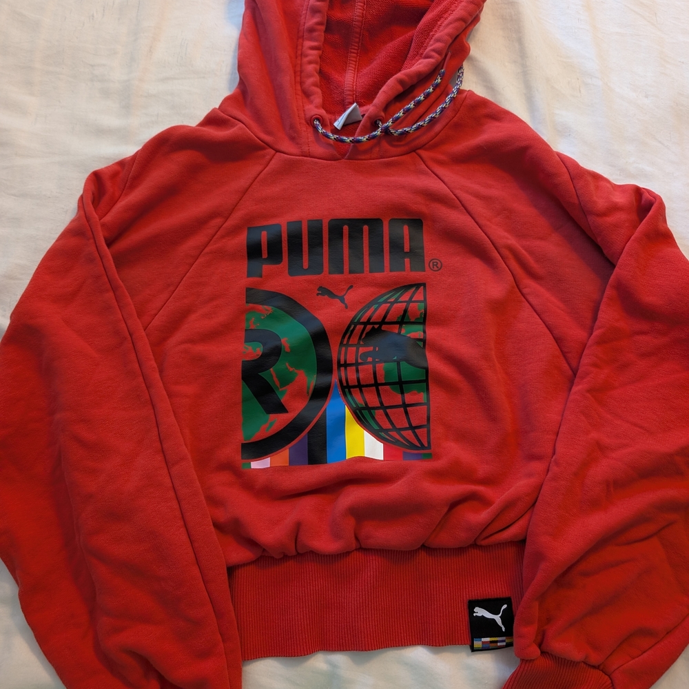 Puma Red Graphic Hoodie